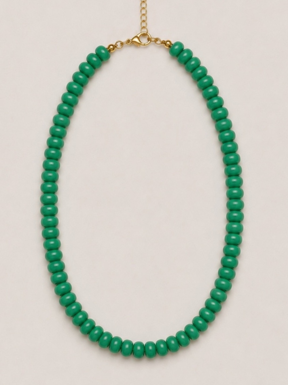 New! Green Beaded Colorful Dopamine Necklace NWOT 3038